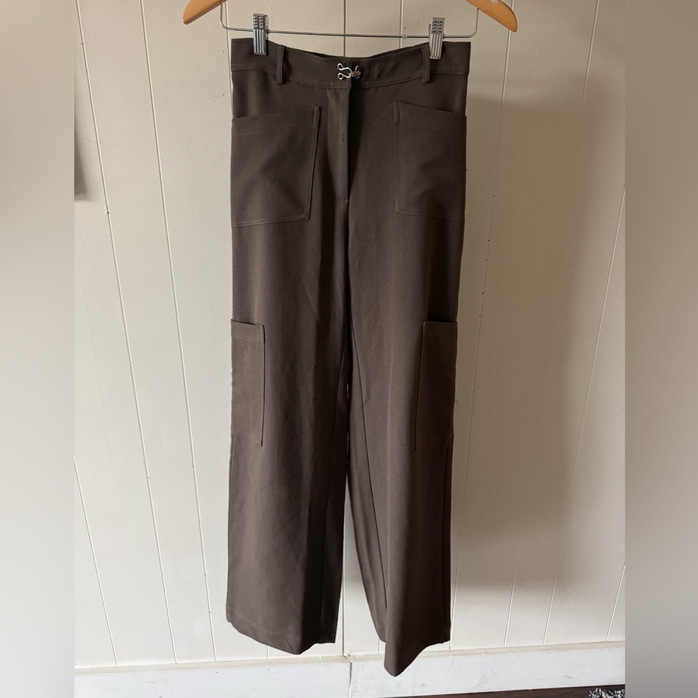 Gimaguas Brown Cargo Trousers, Size EU 34 / Small